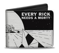 Buckle-Down Rick and Morty Wallet Bifold Rick and Morty Every Rick Needs a Motry Scene Vegan Leather