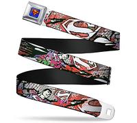Buckle Down Gürtel Superman Regular - Sicherheitsgurt Herren, mehrfarbig, 1,5" breit, 24-38 Zoll