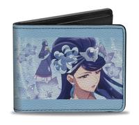 Buckle-Down The Apothecary Diaries Wallet Bifold The Apothecary Diaries Lady Lihua Wise Consort Pose Blue Vegan Leather