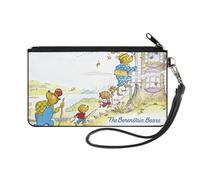 Buckle-Down The Berenstain Bears Geldbörse Reißverschluss Clutch The Berenstain Bears Tree House Treppen Pose Canvas, Mehrfarbig, SMALL, Casual