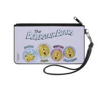Buckle-Down The Berenstain Bears Wallet Zip Clutch, The Berenstain Bears Family Smiling Faces, Canvas, Mehrfarbig, SMALL, Casual