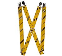 Buckle-Down Uni-Hosenträger Hufflepuff-Wappen/Streifen Gelb/Schwarz, multi, One size