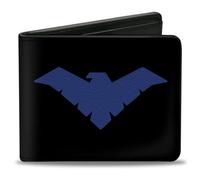 Buckle-Down Unisex-Erwachsene Bifold Wallet Nightwing Zweifalten-Geldbörse, Mehrfarbig, 10.1 cm x 8.89 cm