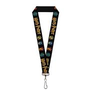 Buckle-Down Unisex-Erwachsene Schlüsselband - 2,5 cm - Harry Potter Hufflepuff/Ravenclaw/Gryffindo Schlüsselanhänger, Mehrfarbig, Einheitsgröße