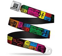 Buckle-Down Unisex-Erwachsene Seatbelt Belt Tapes W32016 Gürtel, Mehrfarbig, 4 cm Breit-81/132 cm Länge