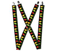 Buckle-Down Unisex-Erwachsene Suspender-Christmas Hosentrger, Mehrfarbig, Einheitsgröße