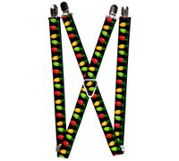 Buckle-Down Unisex-Erwachsene Suspender-Christmas Hosentrger, Mehrfarbig, Einheitsgröße