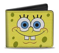 Buckle Down unisex - erwachsene Wallet Sponge Bob Face Close-up Yellows Zweifalten-Geldbörse - mehrfarbig -