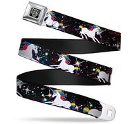 Buckle-Down Unisex Sicherheitsgurt Unicorns Regular Gürtel, Mehrfarbig, L