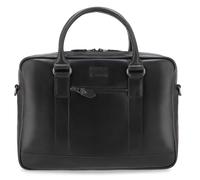 Buckle & Seam Everett Aktentasche Leder 38 cm Laptopfach black (1110EVE015DOT) schwarz