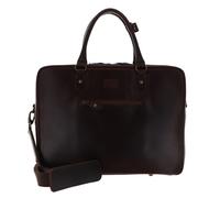 Buckle & Seam Leder XL Aktentasche Albert - Braun / Innenfutter Dots Crazy Horse BROWN [1120ALB015DOT] Koffer24