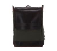 Buckle & Seam Laptop Rucksack Annelotte 13" braun/grün