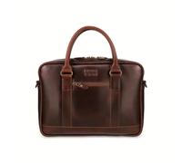 Buckle & Seam Leder Business Briefcase Everett - Braun / Dots Crazy Horse BROWN [1120EVE015DOT] Koffer24