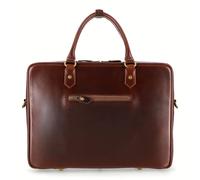 Buckle & Seam Leder XL Aktentasche Albert - Braun / Innenfutter Dots Crazy Horse BROWN [1120ALB015DOT] Koffer24