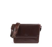 Buckle & Seam Crazy Horse Times Kuriertasche dunkelbraun, Leder, Herren