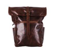 Buckle & Seam Norman - Rolltop Rucksack 61 cm (braun/dots)