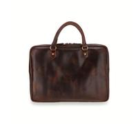 Buckle & Seam Leder Laptoptasche Cali - Braun / Dots Crazy Horse BROWN [1120CAL014DOT] Koffer24