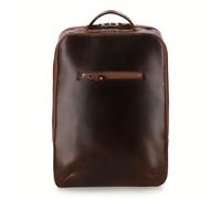 Buckle & Seam Leder Rucksack Leon - Braun / Blau Crazy Horse BROWN [1120LEO016BLU] Koffer24