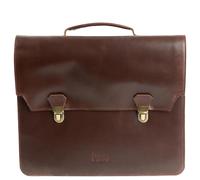 Buckle & Seam Notes - Aktentasche 15" 40 cm (brown-dots)