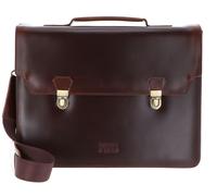Buckle & Seam Notes - Aktentasche 15" 40 cm (brown-dots)