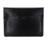 Buckle & Seam Leder Laptop Sleeve Terra 15 Zoll - Schwarz Crazy Horse BLACK [1110TER015000] Koffer24