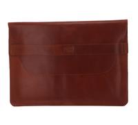 BUCKLE & SEAM Terra Leather Laptop Sleeve Crazy Horse M Cognac