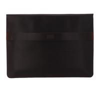 BUCKLE & SEAM Terra Leather Laptop Sleeve L Brown