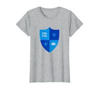 Bud Light Dilly Dilly Shield T-Shirt, Damen, Grau Meliert, L