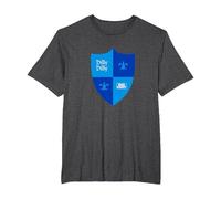 Bud Light Dilly Dilly Shield T-Shirt, Herren Große Größen, Anthrazit Meliert, 5X Tall