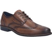 Budapester JOSEF SEIBEL "Desmond 02", Herren, Gr. 47, braun (cognacfarben), Schuhe, Schnürer, Abendschuh mit elegantem Lyra-Lochmuster, H-Weite (51024305-47) cognacfarben