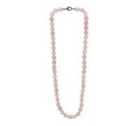 Budawi® Rosenquarz Kugel Kette Halskette Edelsteinkette 45 cm Karabiner Verschluss