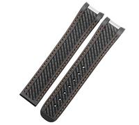 BUDAY Uhrenarmband für Omega Seamaster 300 AT150 Aqua Terra Ultra Light 8900 Serie, 20 mm Silikagel, 20 mm, Azetat, Kein Edelstein