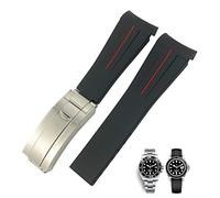 BUDAY Uhrenarmband für Rolex Submariner 20 mm GMT Yacht-Master Daytona Deepsea, 20 mm, 21 mm, gebogenes Ende, weiches Armband, 20 mm