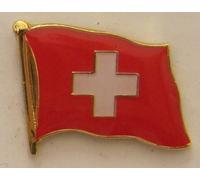 Buddel-Bini Versand Pin Anstecker Flagge Fahne Schweiz Nationalflagge Flaggenpin Badge Button Flaggen Clip Anstecknadel