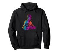 Buddha DJ Plattenspieler DJ Buddha Techno EDM Haus Buddhismus Pullover Hoodie