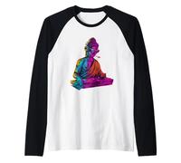 Buddha DJ Plattenspieler DJ Buddha Techno EDM Haus Buddhismus Raglan