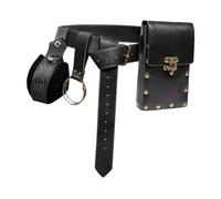budiniao Coole mittelalterliche Gürteltasche für LARP Events mit verstellbarem Gürtel - für alle Altersgruppen und Anlässe. Zurück ins Mittelalter! Auch als Alltags Gürteltasche oder für Halloween