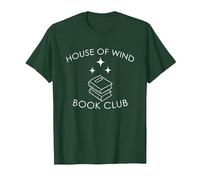 Bücherwurm ACOSF Haus des Windes Nesta Night Court Bookish T-Shirt, Herren, Waldgrün, S
