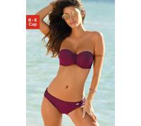 BUFFALO Bügel-Bandeau-Bikini Damen bordeaux Gr.34 Cup B