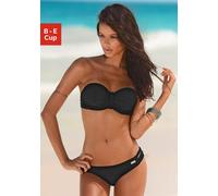 Bügel-Bandeau-Bikini BUFFALO Gr. 38, Cup D, schwarz Damen Bikini-Sets (782446-38) schwarz