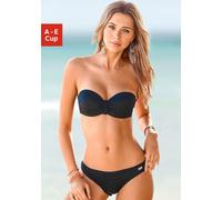 Bügel-Bandeau-Bikini BUFFALO "Romance" Gr. 36, Cup E, schwarz Damen Bikini-Sets (29166303-36) schwarz