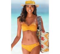 BUFFALO Bügel-Bandeau-Bikini Damen gelb Gr.38 Cup D