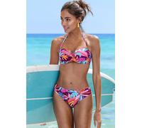 Lascana - Bügel Bandeau Top Damen berry print