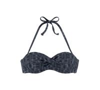 ELBSAND Bügel-Bandeau-Bikini-Top Damen schwarz Gr.42 Cup C