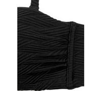 Bügel-Bandeau-Bikini-Top schwarz 34C