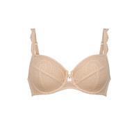 Rosa Faia by Anita Damen Bügel-BH Selma 5634 - Komfort-Spitzen-BH mit Zierstein - stützender Damen BH mit dreigeteilten Cups & Powertüll-Rücken, ideale Passform - Desert Gr. 80D