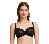Bügel-BH CHANTELLE "FLEURS", Damen, Gr. 80, Cup E, schwarz, Obermaterial: 51% Polyamid, 28% Polyester, 21% Elasthan, BHs Bügel-BH, mit floraler Stickerei (63438469-80) schwarz
