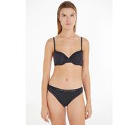 Bügel-BH "DEMI-BRA", Damen, Gr. 70, Cup B, schwarz, Jersey, Obermaterial: 79% Polyamid, 21% Elasthan, TOMMY HILFIGER UNDERWEAR, unifarben, körpernah, BHs Bügel-BH, mit Tommy Hilfiger Markenlabel (6578
