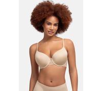 Bügel-BH DORINA "Adele", Damen, Gr. 75, Cup E, beige, Obermaterial: 58% Polyamid, 25% Polyester, 17% Elasthan, unifarben, bequem, BHs Bügel-BH, mit vorgeformten Körbchen (85962213-75) beige