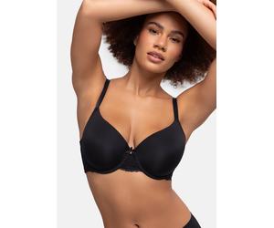 Bügel-BH DORINA "Adele", Damen, Gr. 80, Cup E, schwarz, Obermaterial: 58% Polyamid, 25% Polyester, 17% Elasthan, unifarben, bequem, BHs Bügel-BH, mit vorgeformten Körbchen (21894514-80) schwarz